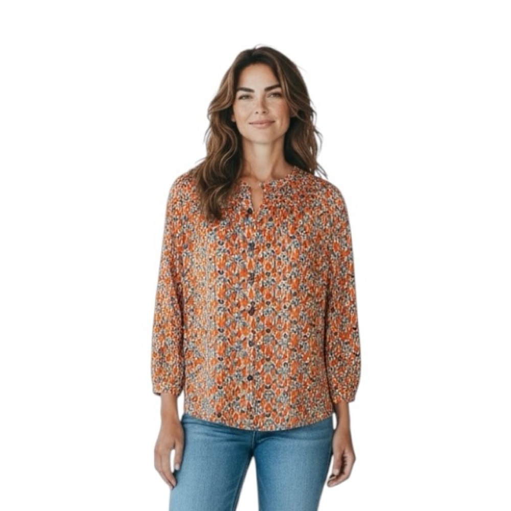 “Maeve” Corp Core, Business Casual, Long Sleeve Blouse